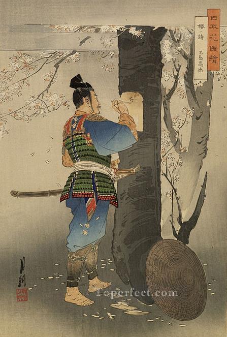 日本花図会 1895年 尾形月光浮世絵油絵